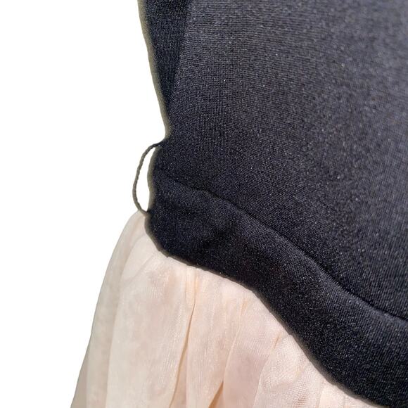 Torrid Tule Skirt Skater Dress Colorblock Sleeveless Pink and Black size 14 - Picture 8 of 13